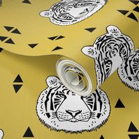 Tiger - White/Mustard by Andrea Lauren