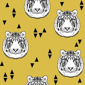 Tiger - White/Mustard by Andrea Lauren