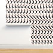 puffin // champagne cream background birds bid rows cute winter 