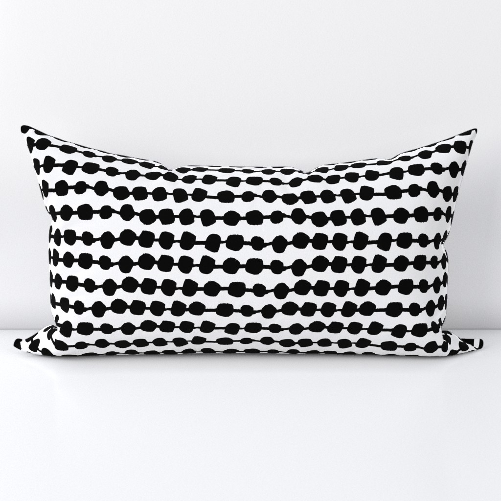 Dots in Rows - Black/White by Andrea Lauren