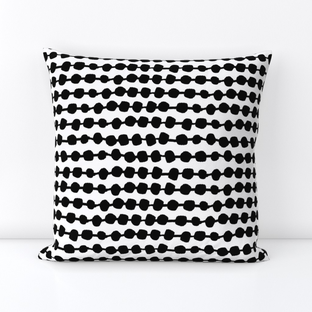 Dots in Rows - Black/White by Andrea Lauren