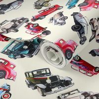 Ditsy vintage cars