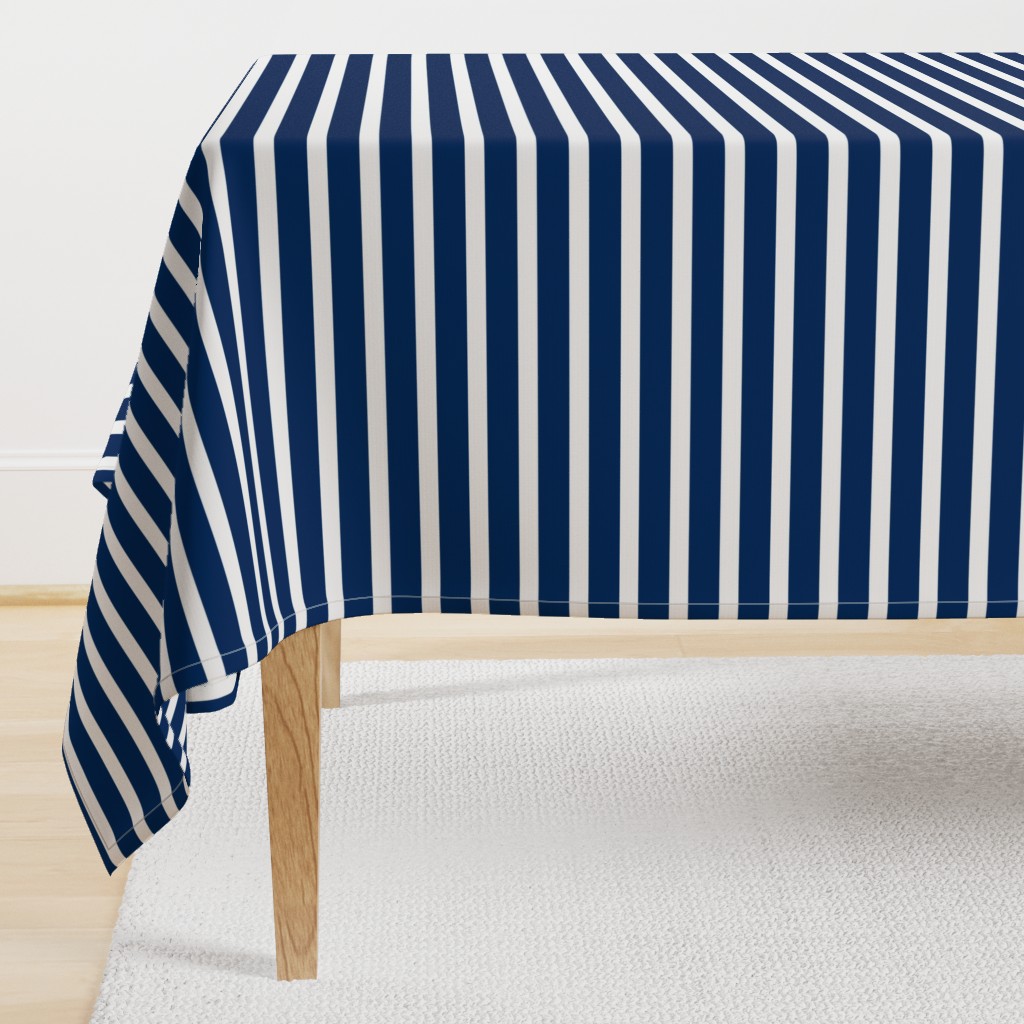 Striped Lines- Navy Blue