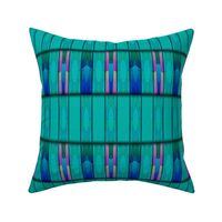 Blue Green Tribal Pattern © Gingezel™