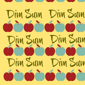 Dim Sum with apples