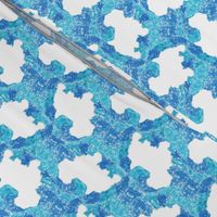 Terrier tie dye - blue