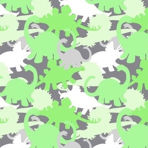 Green & Gray Dinosaur Camo design