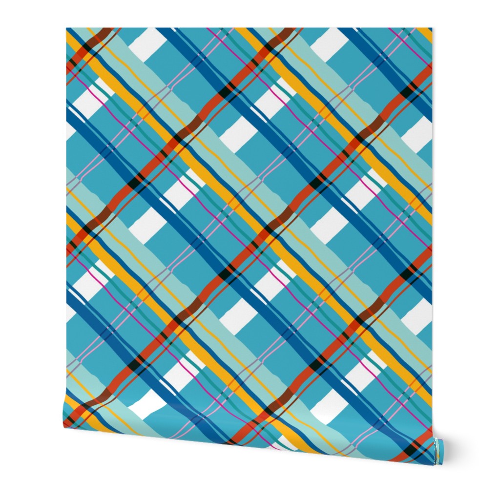 Cocktail Plaid blues 1