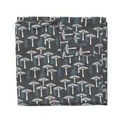 Fungus Forest -- Charcoal/Soft Blue/Navy