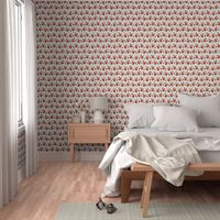 fox // red triangle kids autumn trendy geo geometric fox fabric by andrea lauren