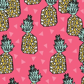 pineapple // pink sweet tropical fruits summer exotic hawaii 