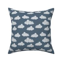 cloud // geometric clouds cloud fabric geo fabric blueish grey