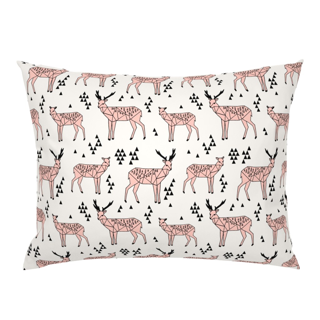 Geo Deer - Light Pink by Andrea Lauren