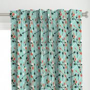 Arrows Scattered - Pale Turquoise/Vermillion/Rifle Green/White by Andrea Lauren