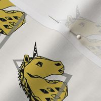 geo unicorn // mustard unicorn 80s trendy cool kids cute rad unicorn