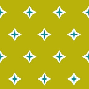 Diamond star-chartreuse 