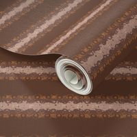 Brown Horizontal Stripe with Circles