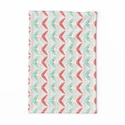 arrow chevron in blue and pink Vertical