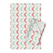 arrow chevron in blue and pink Vertical