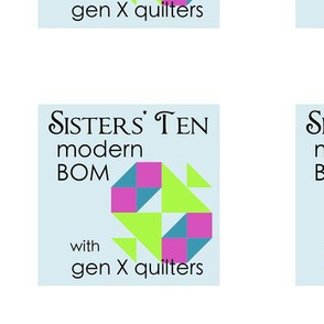 Sisters' Ten BOM Quilt Label