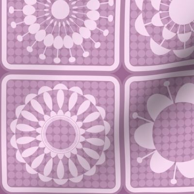 purple and pink pattern blocks