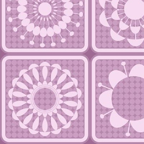 purple and pink pattern blocks