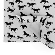 Unicorn Stampede in Black and White