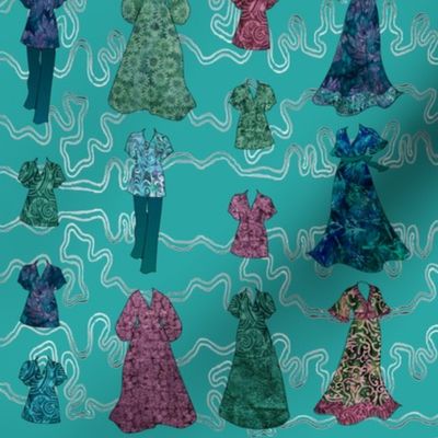 Batik Fashions - small - turquoise