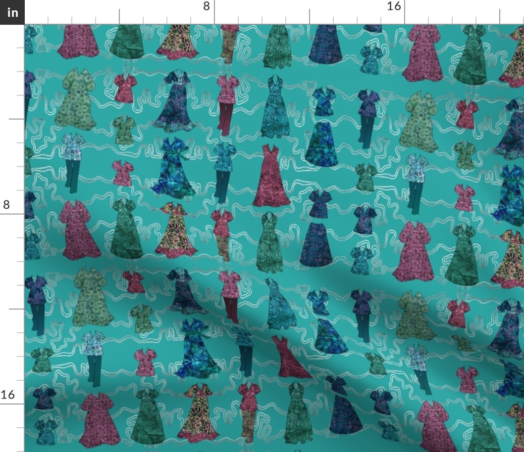 Batik Fashions - small - turquoise