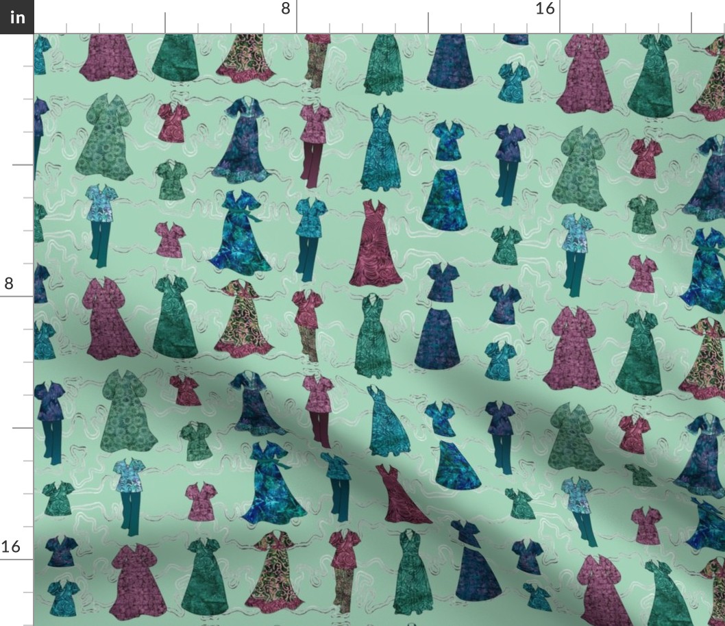 Batik Fashions - small - lt-green