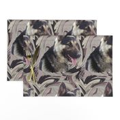 German Shepherd swirl Portrait