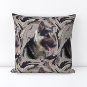 German Shepherd swirl Portrait