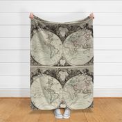 1743 World Map Tapestry