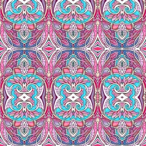 Abstract Pink and Blue Kerchoo
