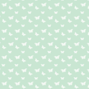 Delicate Butterfly Romantic Light Sea Green