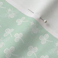 Bee & Clover Pale Duckegg Green