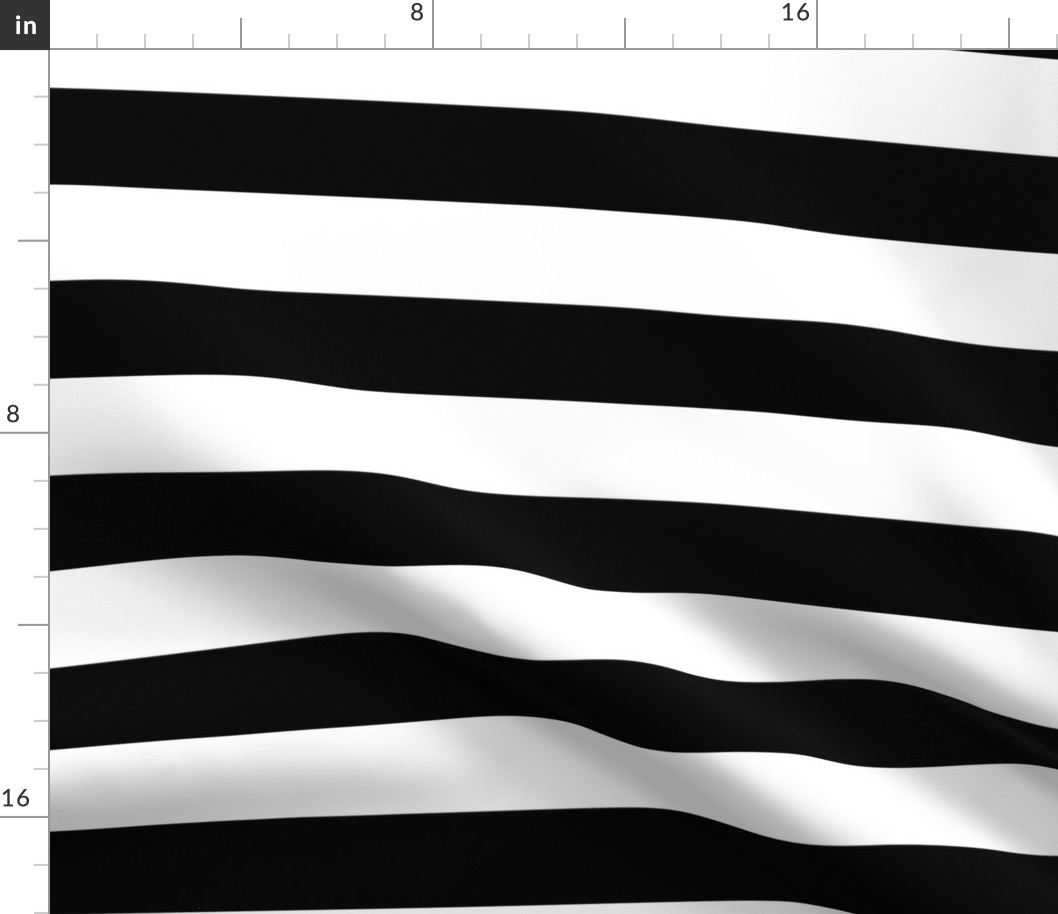 Stripes - Classic Black and White (2-inch)