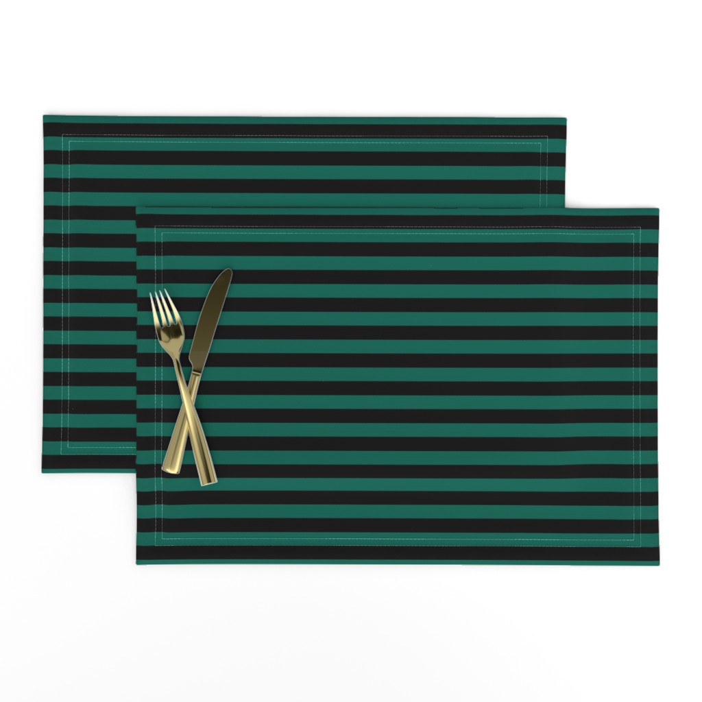 Stripes - Black and Teal Green (1/2 inch stripe) (2000)