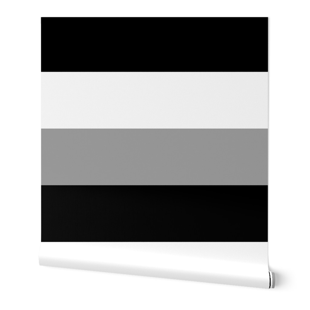 Stripes - Classic Black White Grey {re-sizable} 