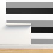 Stripes - Classic Black White Grey {re-sizable} 