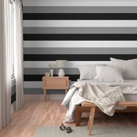 Stripes - Classic Black White Grey {re-sizable} 