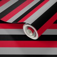 Stripes - Black Red Grey Nautical {resizable}