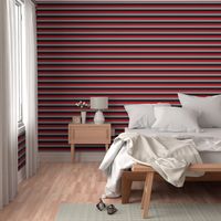 Stripes - Black Red Grey Nautical {resizable}