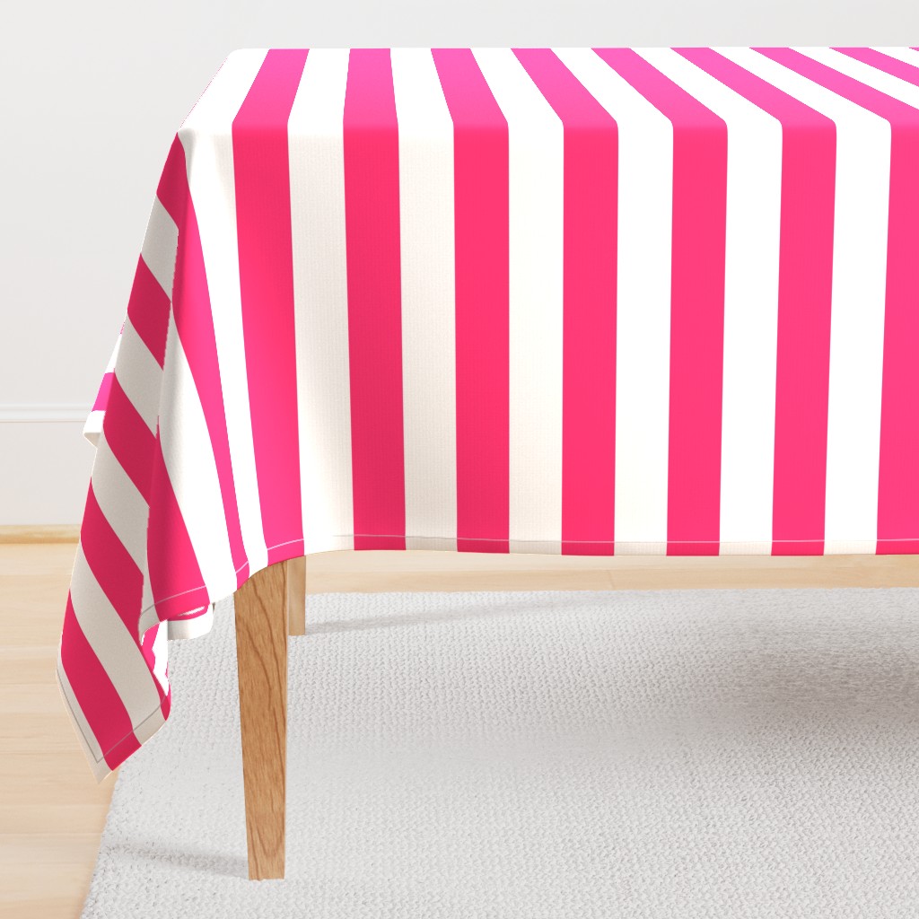 Pink & White Stripe Nautical (2-inch)