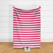 Pink & White Stripe Nautical (2-inch)