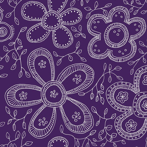 Fashion flowers violet