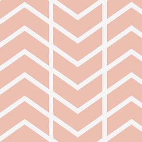 chevron stripe Dusty pink