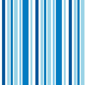 Cool Blue Stripes