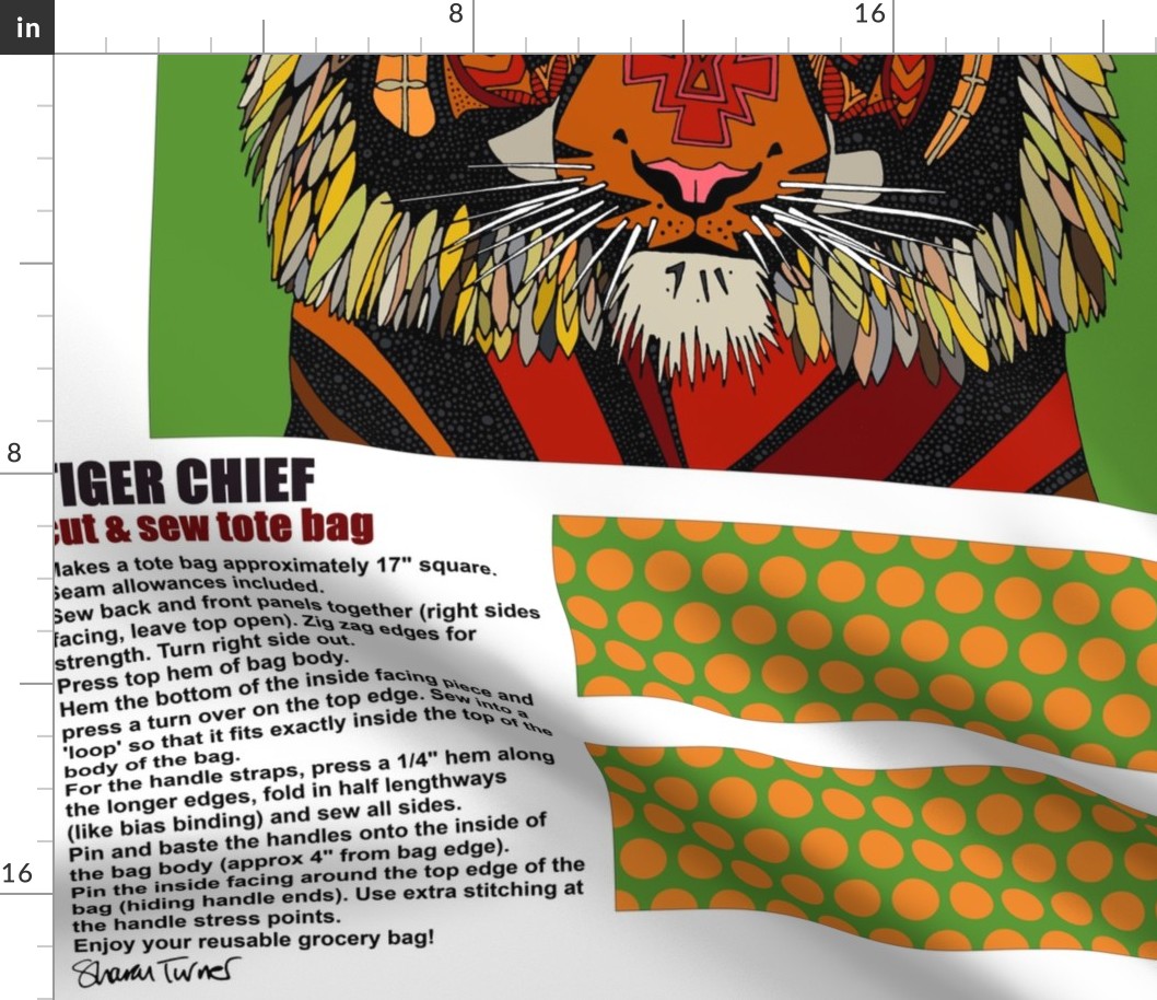 TIGER CHIEF TOTE BAG