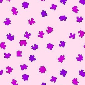Puzzle Pieces - Purple